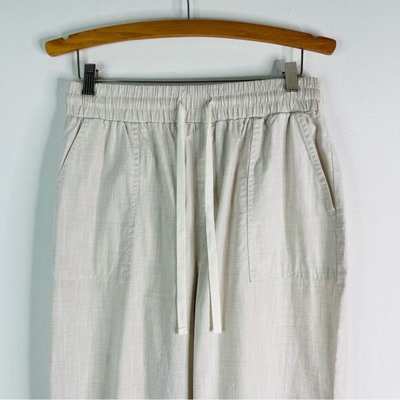 Loft tan coastal high waisted cropped jogger pants medium - Picture 2 of 7